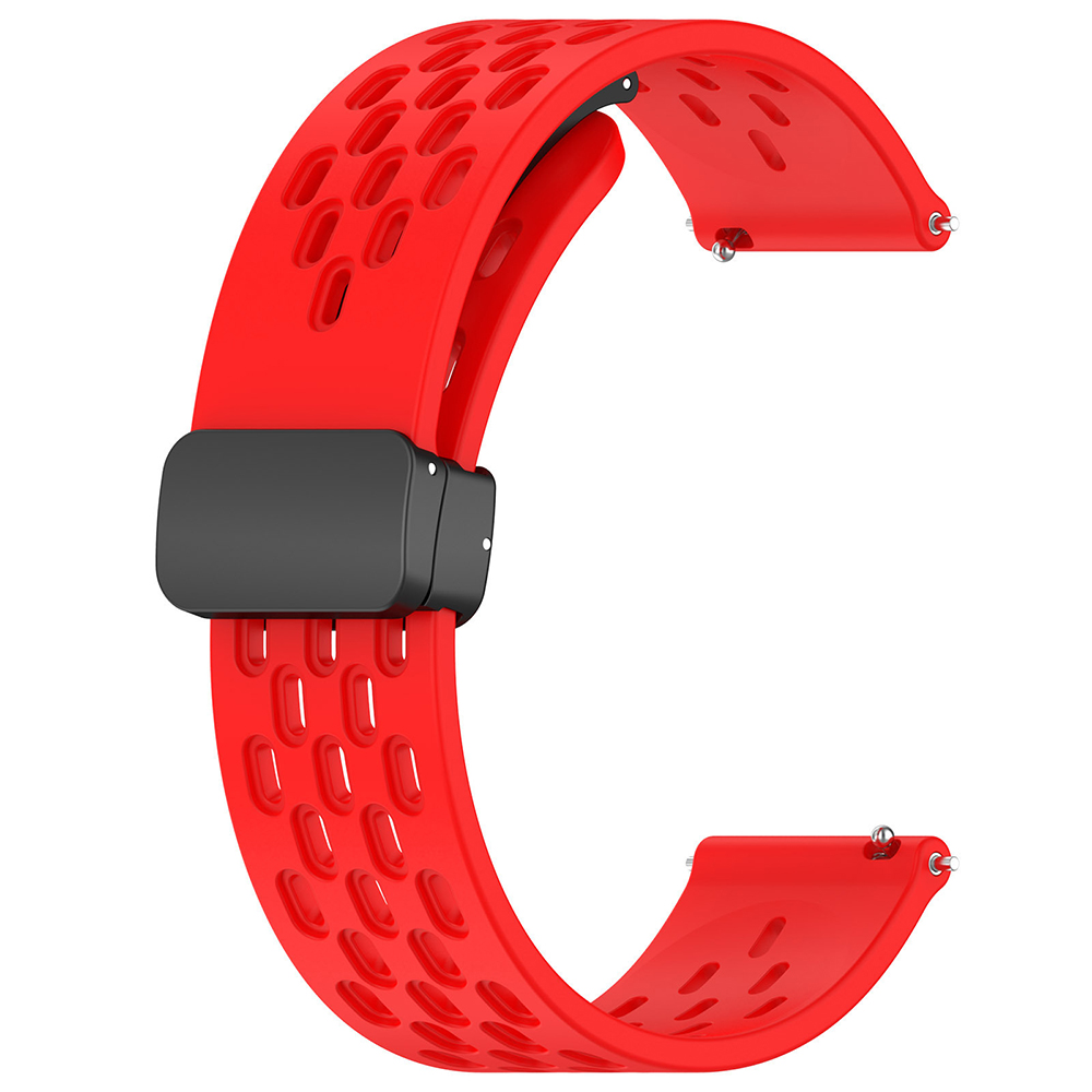 22mm silikone smartwatch-rem til xiaomi mi watch 2 pro /s4/s3/s2/s1 active pro color 2 sportremme udskiftningsarmbånd korrea: Rød sort
