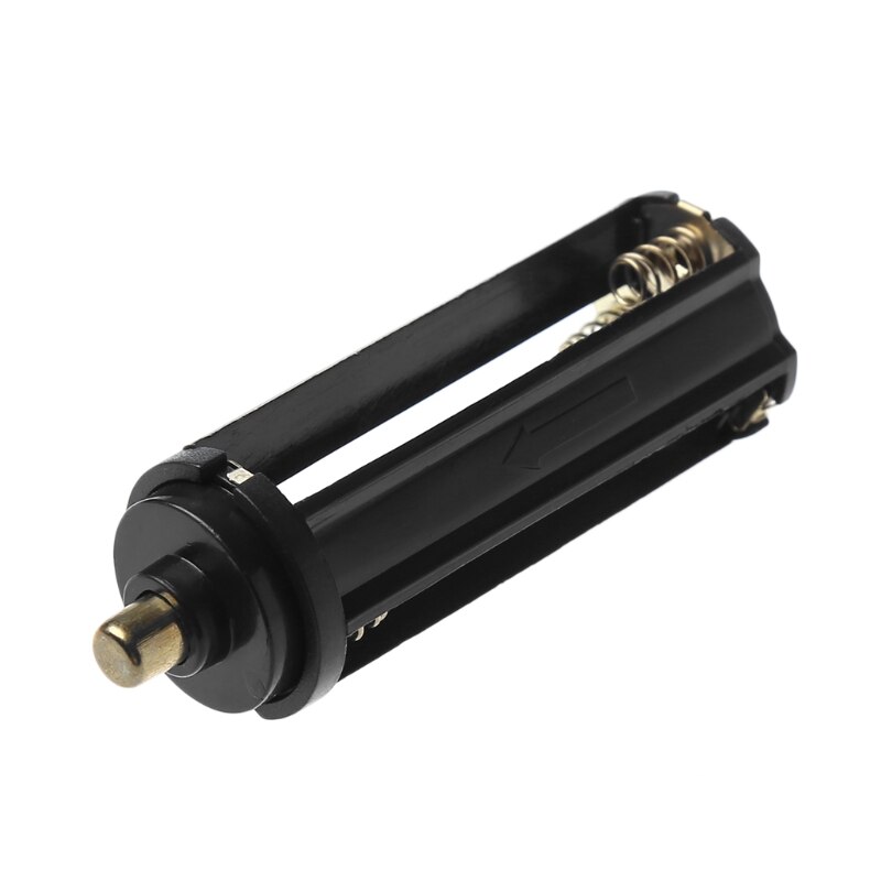 OOTDTY Cilindrische Type Plastic Batterijhouder Voor 3x AAA 18650 Batterij Converter