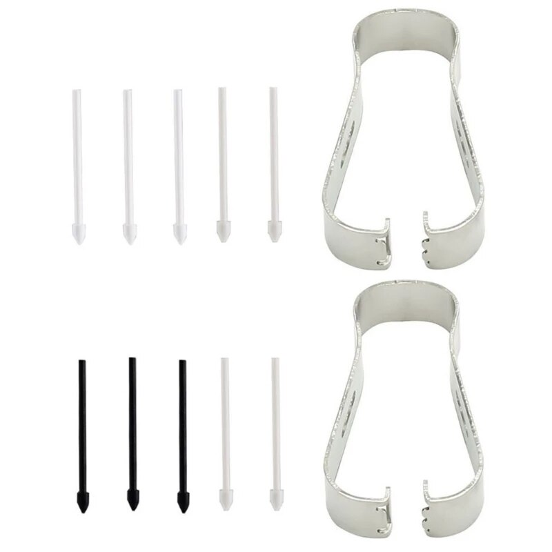 1Set Voor Samsung Galaxy Note 10 / 20 / Note 20 Ultra Touch Screen Stylus S-Pen Pen vullingen Tips Vervanging Nib Met Metalen Clip