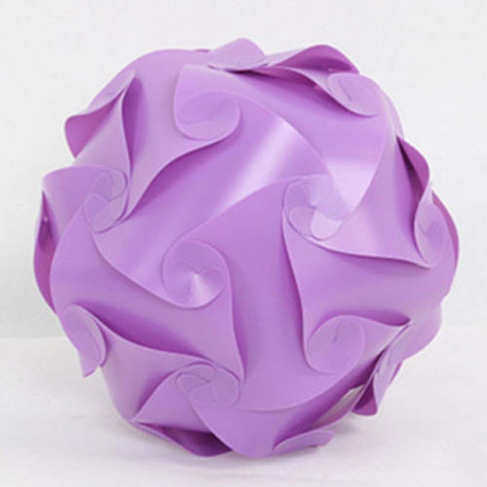 Elements Modern IQ Puzzle Jigsaw Light Lamp Shade Ceiling Lampshade DIY Chandelier Light Lamp: purple
