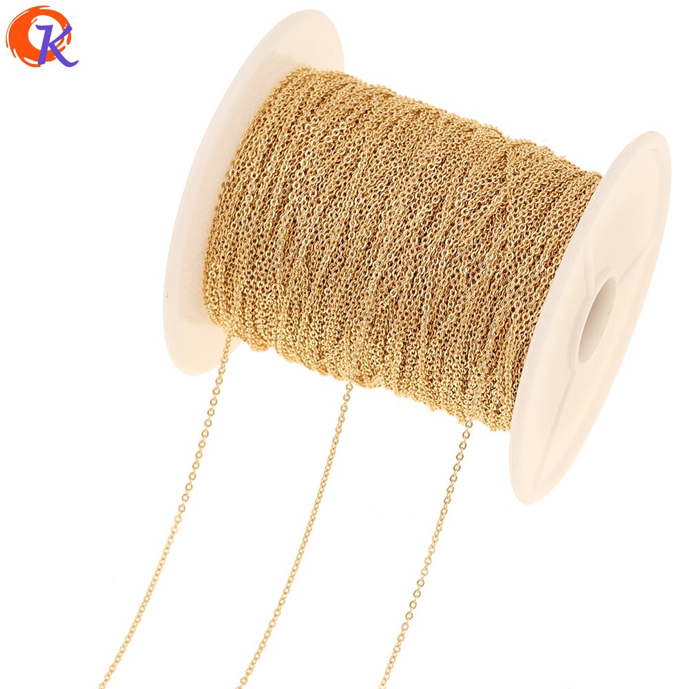Cordiale Disegno 5 M/lotto Accessori Dei Monili/Oro Catene/Orecchini Risultati/Genuino Placcatura in Oro/Fatto A Mano/FAI DA TE/Collana A Catena Sottile