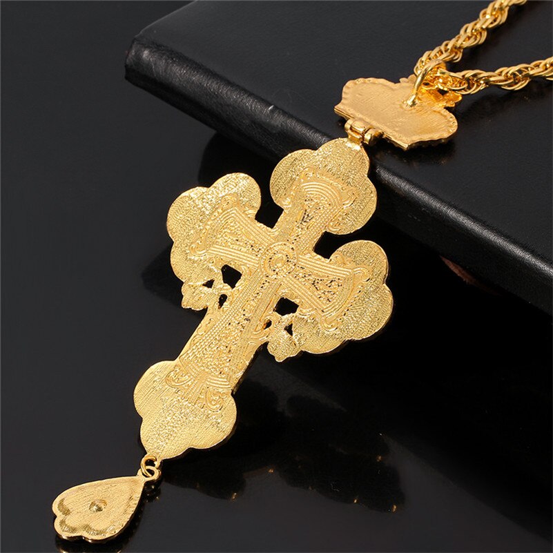 schultergürtel kreuz orthodoxe Jesus kruzifix anhänger strass kreuz kette Gold religiöse Schmuck Pastor Gebet artikel