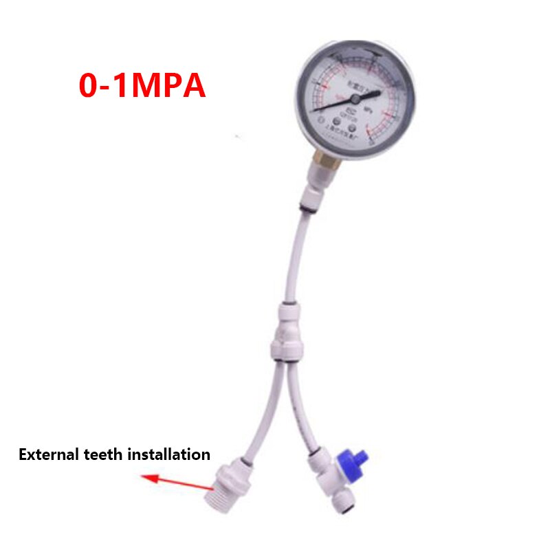 Yn60 anzug 0 ~ 1,6 MPA öl druck Anti Vibration Haushalts klopfen wasserfilter Manometer Prüfung wasser rohr Druck Messgerät: 1MPA extern thre