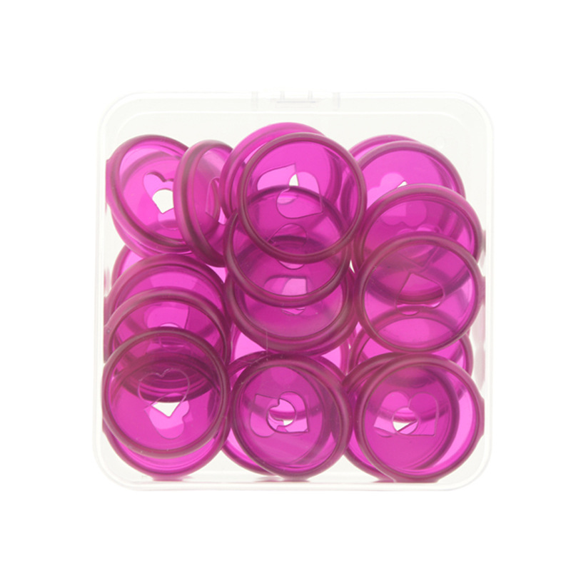 30 szt. Dyski rozszerzające 28mm wielokolorowe pierścienie wiążące do notebooków i planistów: 30transparent purple