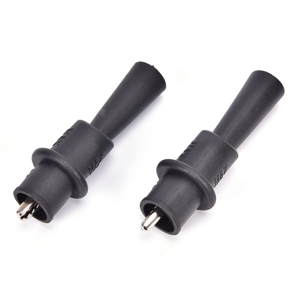 2Pcs Alligator Crocodile Test Clip Clamp For Fluke Multimeter Tester Probe