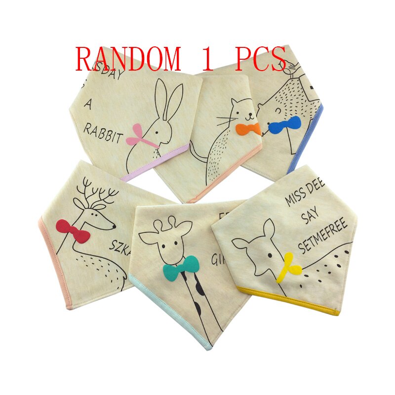 Baby speeksel handdoek baby driehoek slabbetjes eten voor meisjes jongens zachte katoenen stof cartoon: Czj 009