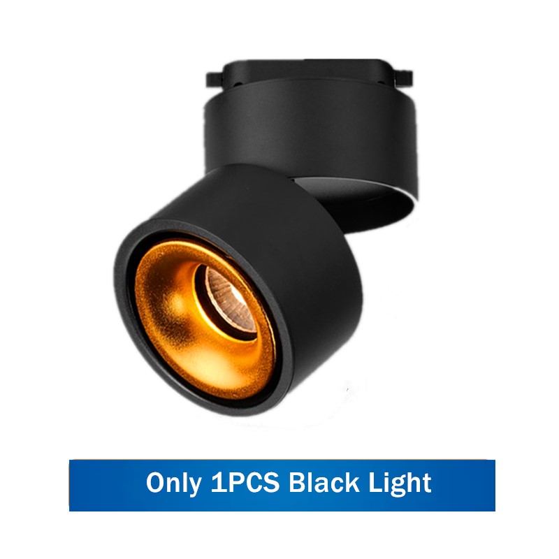 Luz de pista led 7w 10 15 cob trilho holofote lâmpada de alumínio trilho luminária superfície montada downlights spot light: 5w / ROXO ESCURO / Marrom