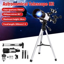 150X Refraction Astronomical Telescope with Portable Tripod Sky Monocular Telescopio Space Observation Phone Adapter