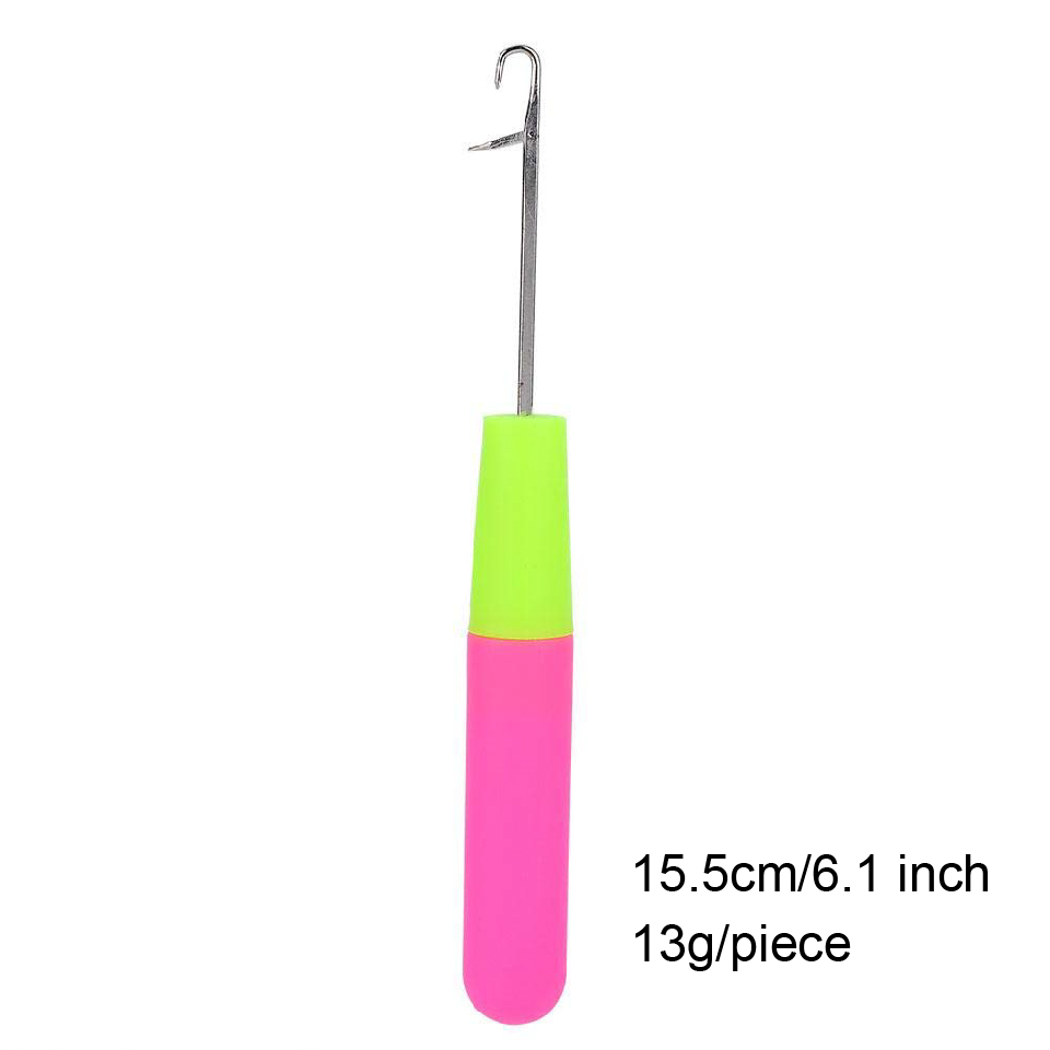 2 unidades/lote de agujas de punto y ganchillo Olastic para cabello trenzado Jumbo, 15Cm/6 pulgadas, aguja de tracción