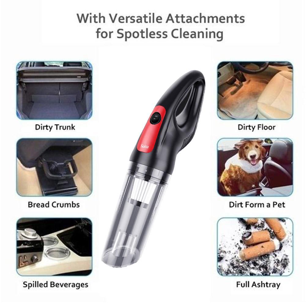 Handheld Auto Staubsauger 120W Auto Vakuum Home &amp; Auto Dual Verwenden Mini Staubsauger Wired 38000rpm Vakuum reiniger