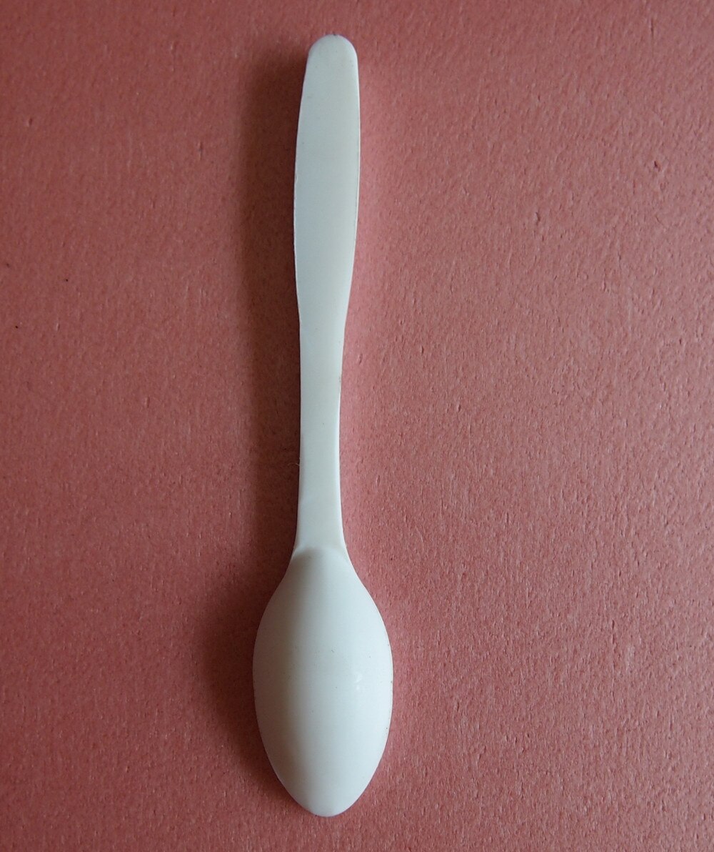 10ml,PTFE Medicine Spoon,Pure White Teflon Tbs,Laboratory Chemistry Equipment