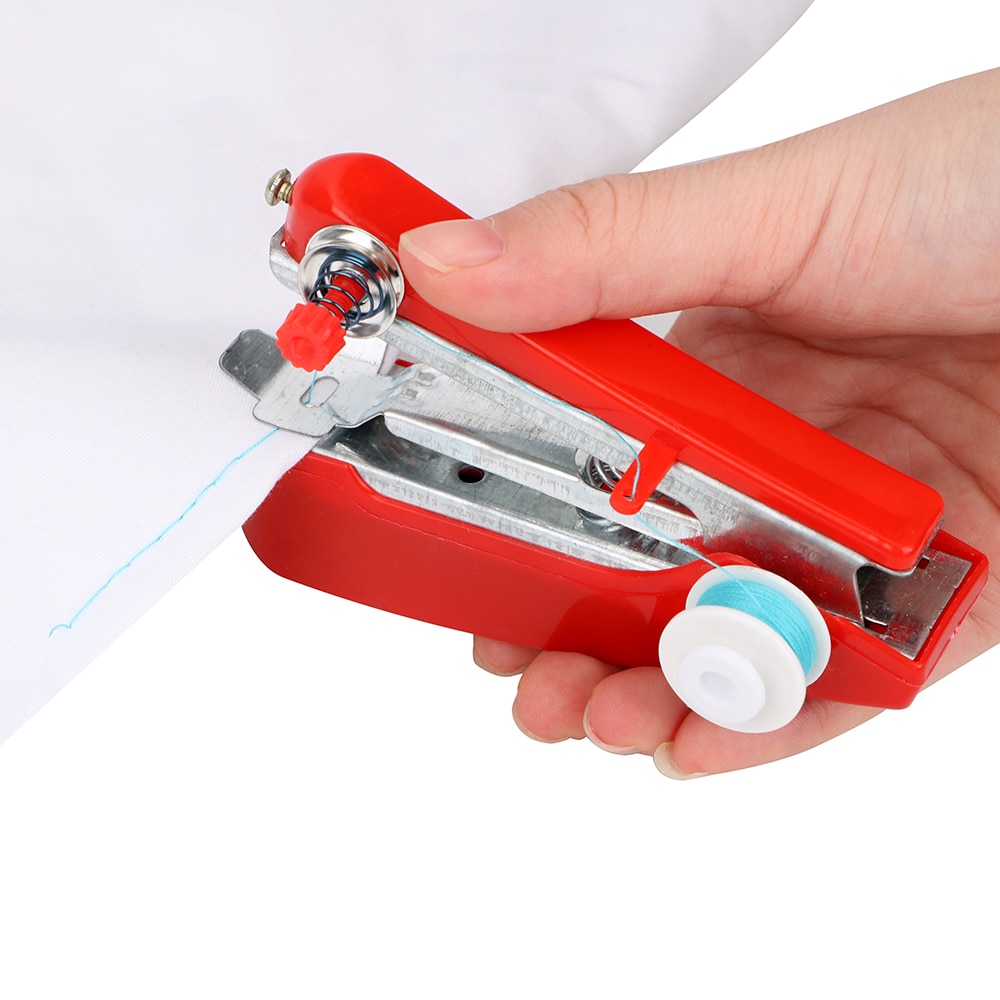 Niceyard Handmatige Bediening Draagbare Mini Naaimachine Creatieve Eenvoudige Naaien Gereedschap Home Reizen Kleine Borduurwerk Willekeurige Kleur