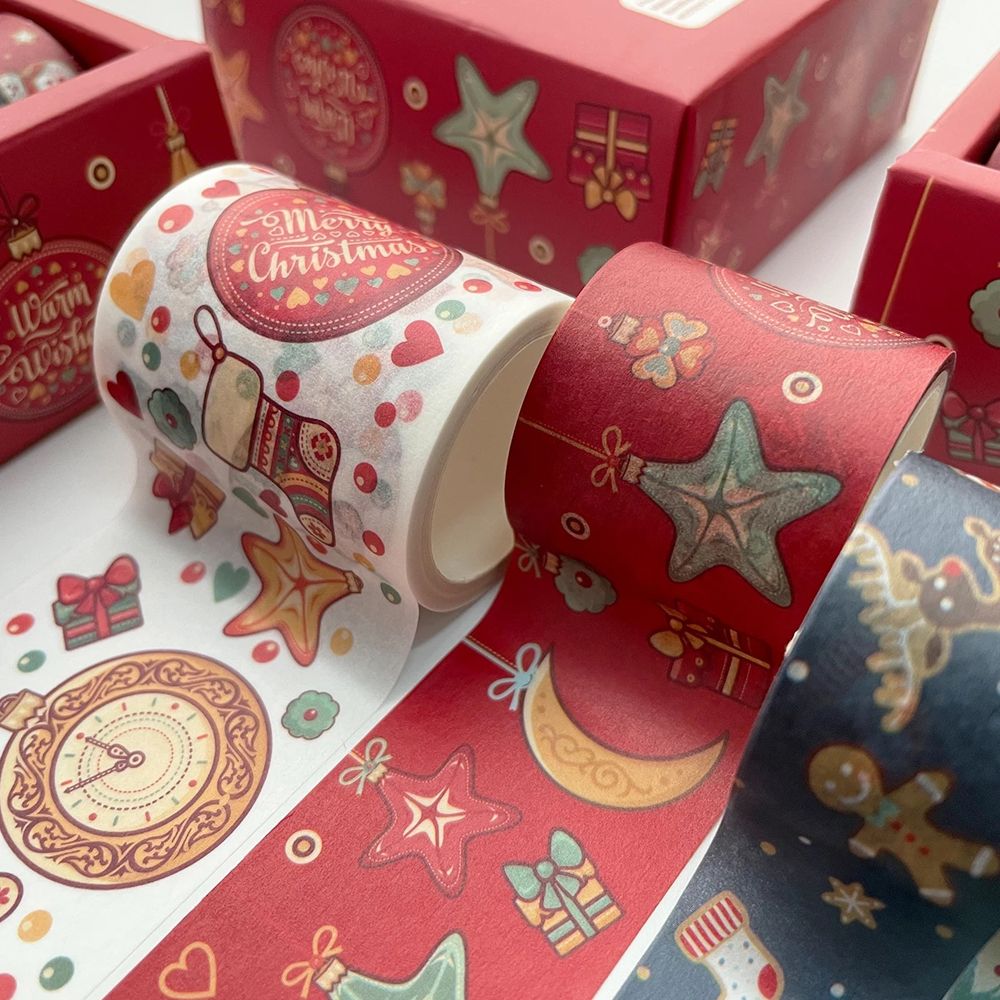 Handbook Decor Scrapbooking Sticker Office Supplies Decorative Tape Masking Tape Christmas Tape Set Adhesive Tape