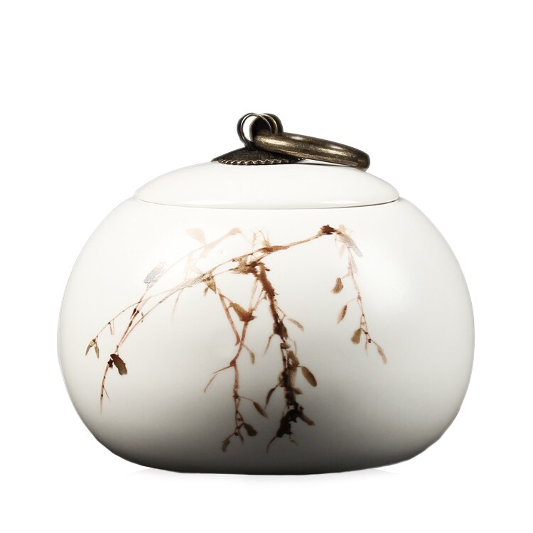 china Tea Caddy Tea Sugar Coffee Beans Jars Ceramic Tea Canister Kitchen Storage Bottle & Jars Sugar Bowl Storage Tank Spice Jar