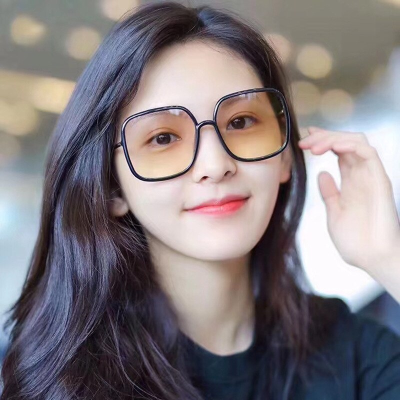 Anti-blue big box sunglasses women Korean trend sunglasses women Colorful