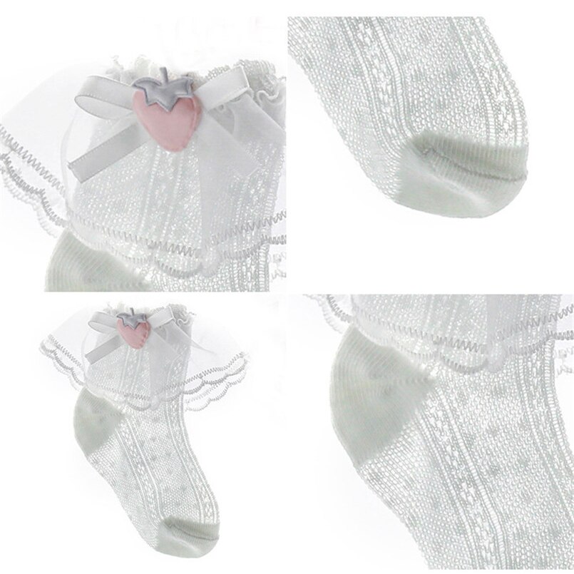 3 pairs/lot newborn baby girls socks summer cozy tulle mesh infant floor socks princess girls party wedding socks meias