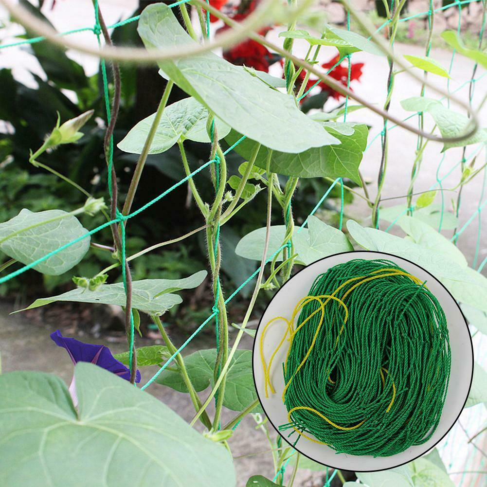 Diy Vertical red para jardín pepino enrejado de malla de frutas de vid neto guisantes para los jardineros cama decoración flor escalada planta