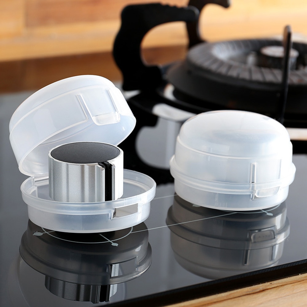 8pcs Gas Stove Oven Knob Cover Padlock Lid Lock Protector Baby Kitchen Safety Children Protection 6*4CM
