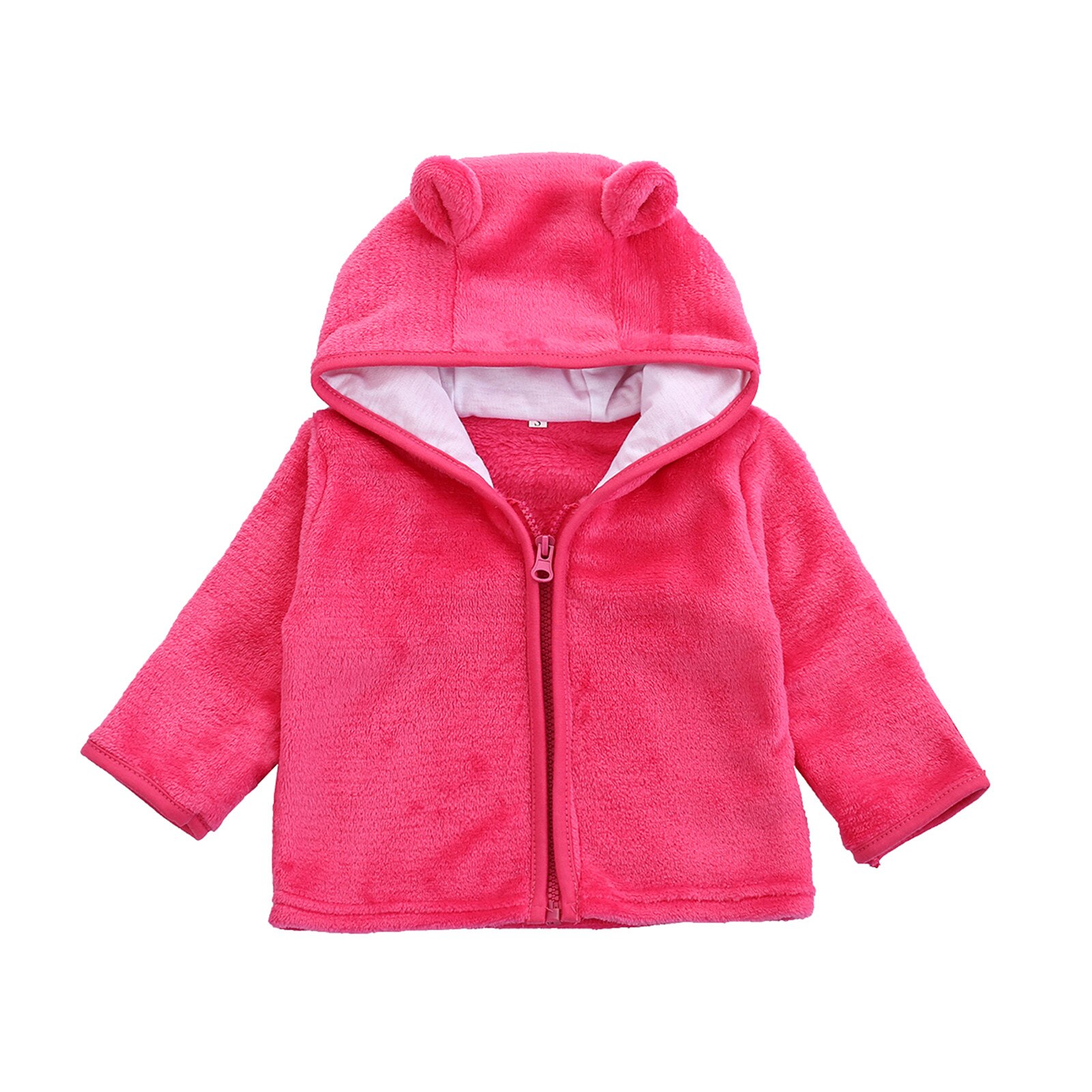 Winter Jas Baby Kleding Voor Pasgeborenen Baby Boy Meisje Kleding Lange Mouw Fluffys Hooded Bovenkleding Winter Jas Kinderen Jassen: Roze / 24M