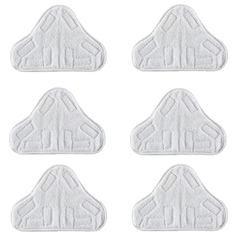 6 Pack zmywalne podkładki z mikrofibry Mop parowy podkładki podłogowe kompatybilne z H2O H20 X5: Default Title
