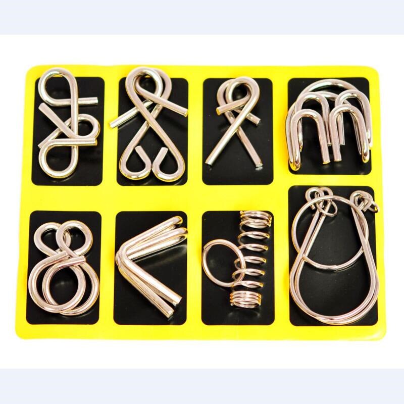 8 Stks/set Klassieke Magic Lock Metalen Ring Legpu... – Vicedeal