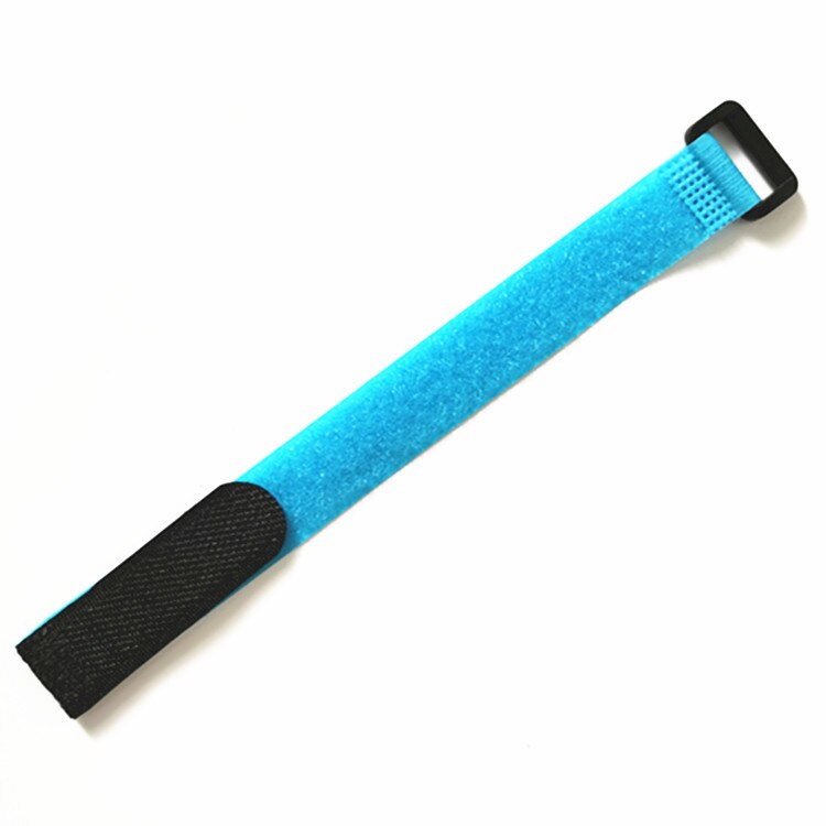 5 stücke 2*15cm umkehren schnalle Klett umreifung fahrrad schnalle Klett umreifung draht bindung Gurt: hell Blau
