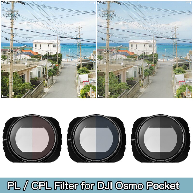 UV/ND4/ND8/ND16/ND32/CPL/PL lente de cristal óptico, accesorio de repuesto, pieza de reparación para DJI OSMO Protector para bolsillo