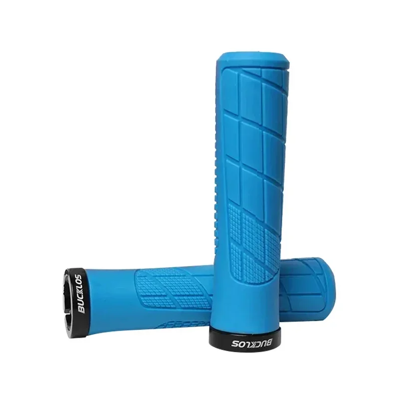 BUCKLOS Bicycle Handle Bar Grips Mountain Bike Single-sided Locking Handlebar Cover Ergonomic Bicycle Handlebar Grips: Pink