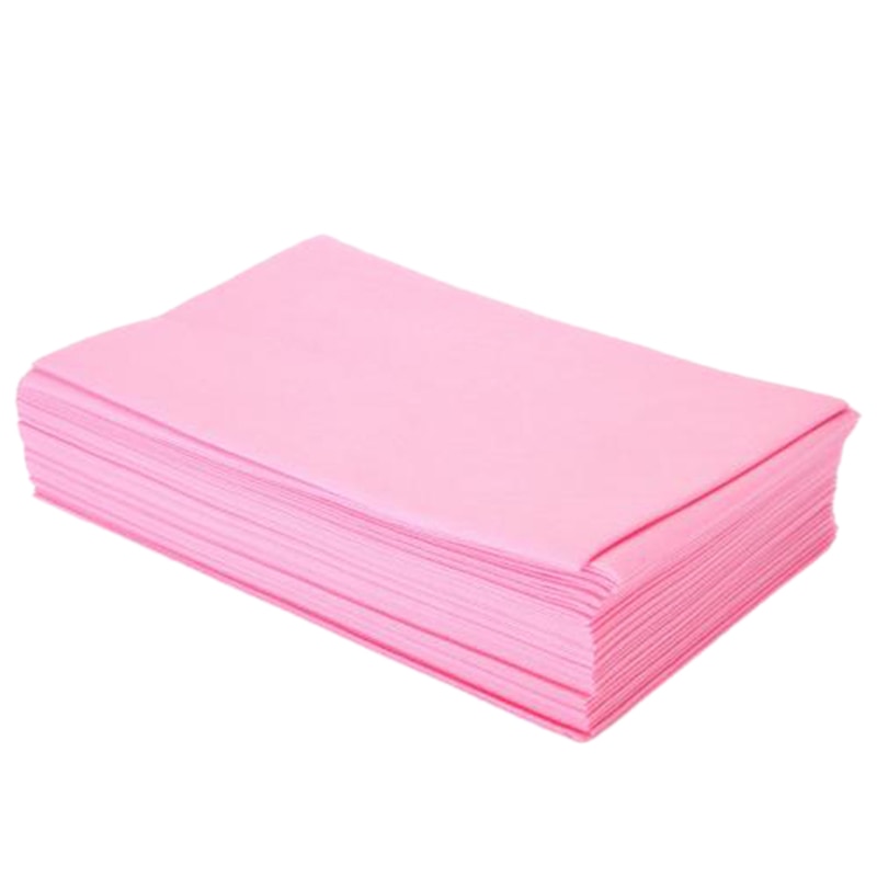 100 stk/sæt engangstykkelse non-woven skønhedssalon massage sengelinned , 70 x 180cm,  pink: Default Title