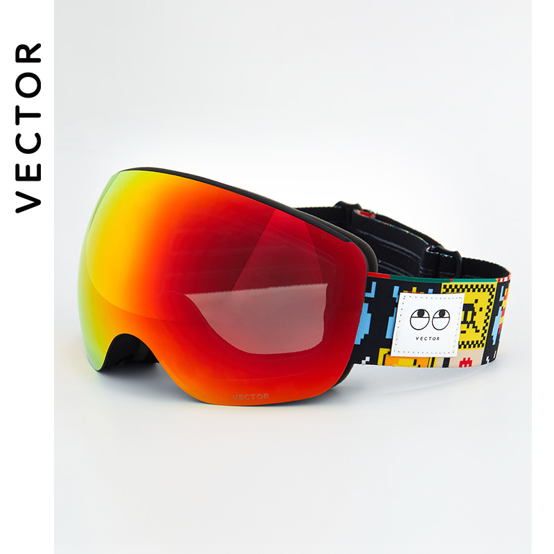 Otg karakteristisk tryk strop skibriller snebriller mænd skibrille anti-dug snowboard skiløb kvinder solbriller udendørs sport