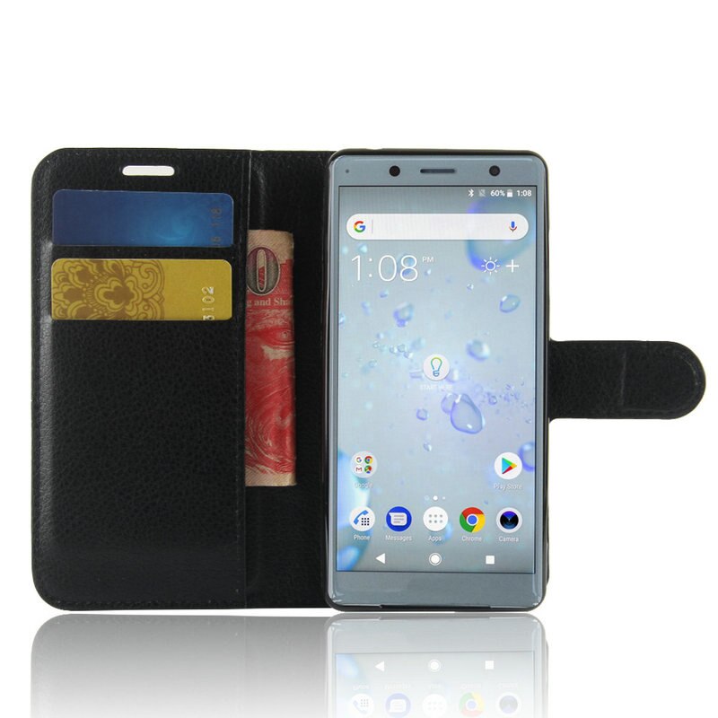 Für Sony Xperia XZ2 Kompakte 5 "fallen Brieftasche Telefon fallen für Sony Xperia XZ2 5.7" kippen Leder Abdeckung fallen etui Fundas Capa Coque