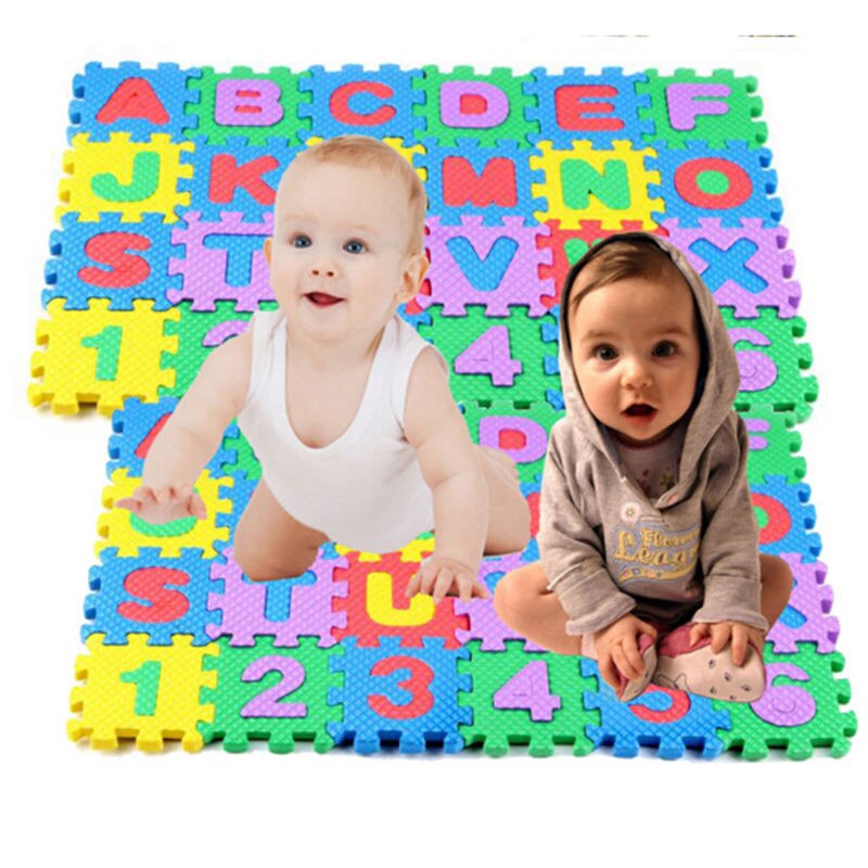 36Pcs Educatieve Puzzel Kind Schuim Infant Kids Alfanumerieke Mat Speelgoed Leren & Onderwijs Speelgoed Voor Baby #250019