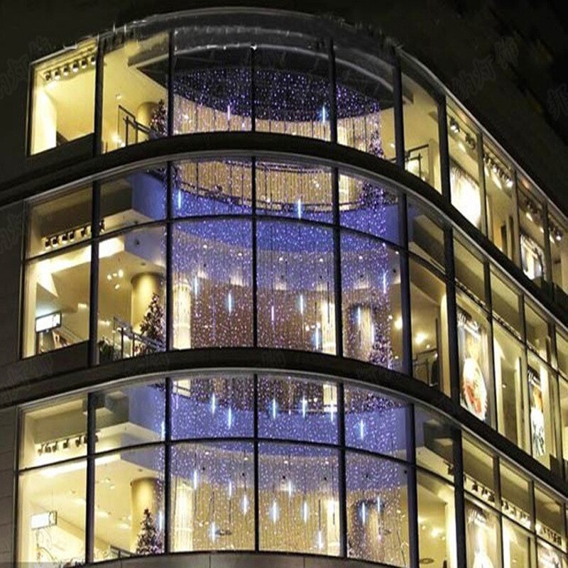 Tira de luces LED impermeables para decoración navideña, tira de luces LED de lluvia de meteoros para exteriores, jardín, calle, 30cm/50cm