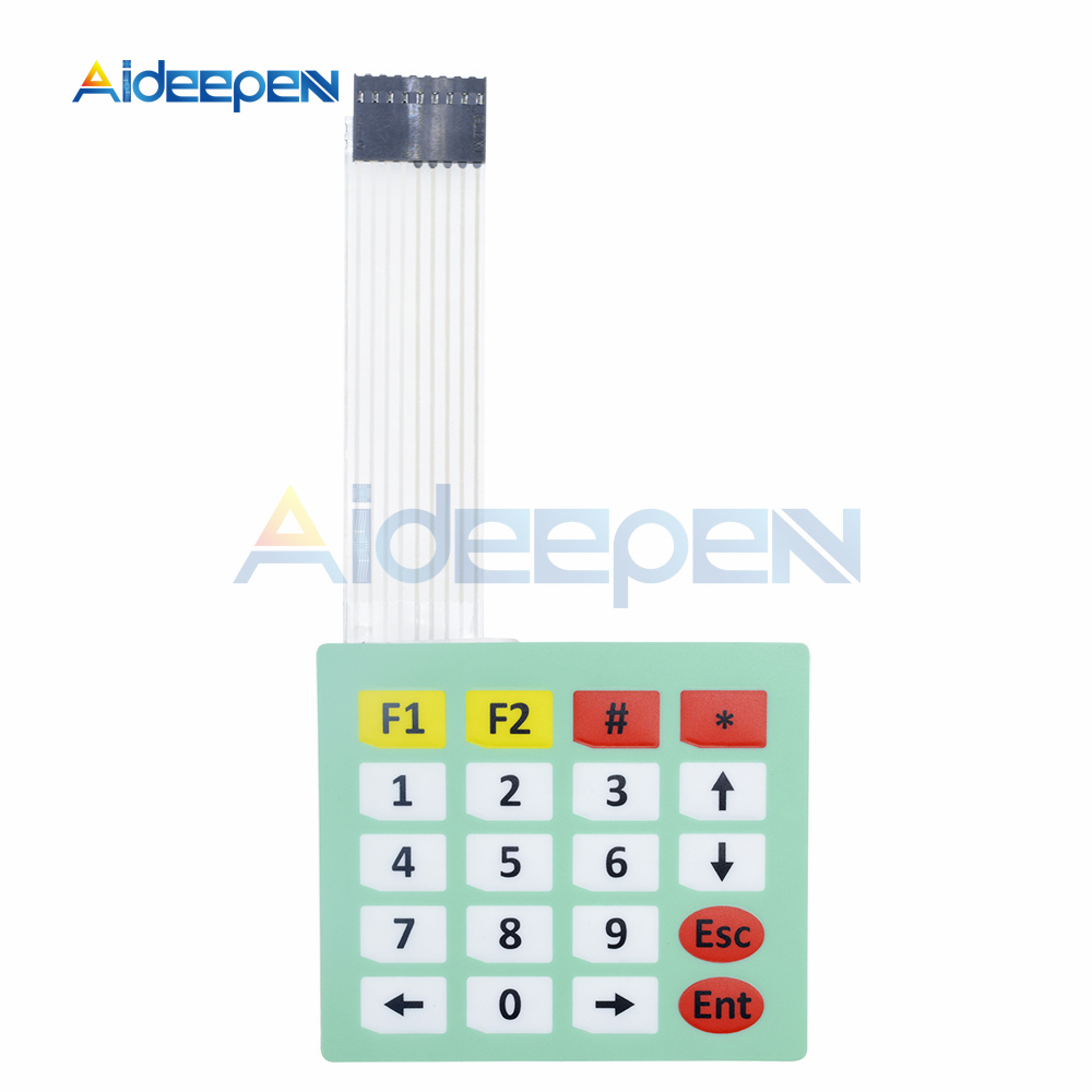 1*2 3 4 5 Key Button Membrane Switch 3*4 4X5 Matrix Array Keyboard 1X6 Keypad with LED Control Panel Pad DIY Kit For Arduino