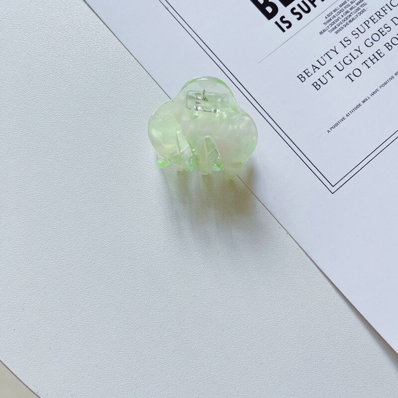 3cm Mini włosy akcesoria chmura w kształcie octanu klamra do włosów dla WomanTortoiseshell Mutiple Barrette akrylowe geometryczne szpilka: 12