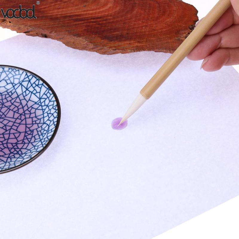 Bamboo Calligraphy Writing Pen Artist Chinese Ink Painting Goat Hair Brush Pens Kids Learn Stationery Tools School Supplies