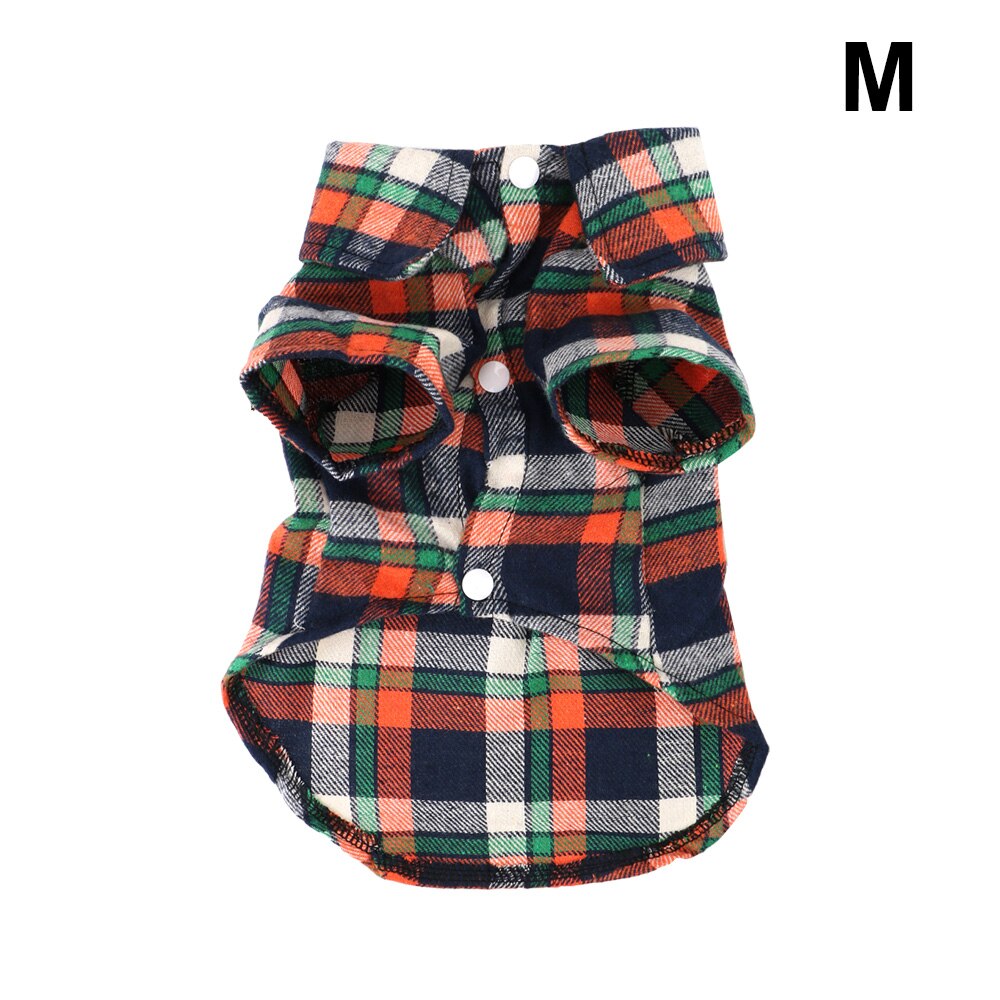 T-shirt à manches courtes en coton doux pour chien, vêtement pour animal de compagnie, chiot, chaton: Orange M