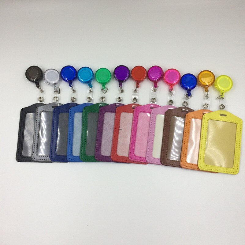 1PC Retractable Badge Holder Bank Credit Card Holders Bus ID Holders Identity Badge Protective Shell Office Nurse Supplies