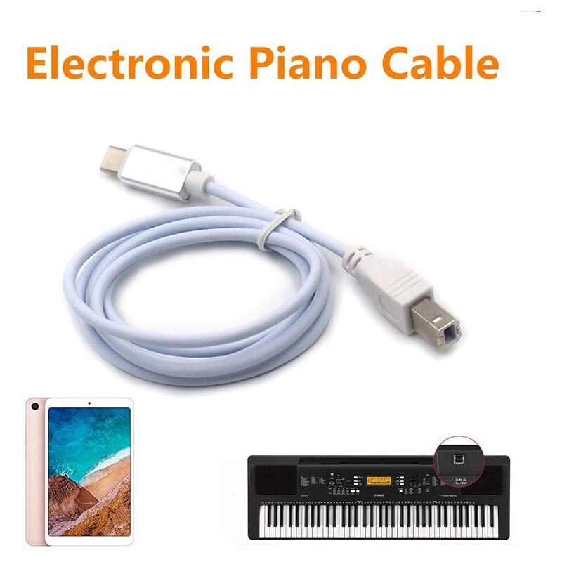 USB Type B To Midi Cable, Adapter Cable, Piano Audio Cable