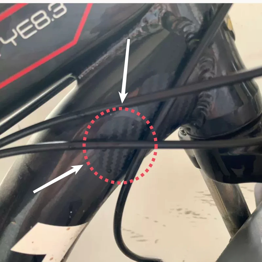 Fietsframe vork anti-kras bescherming veiligheidstape film anti-kras sticker fietssticker kettinghoes sticker MTB snelweg