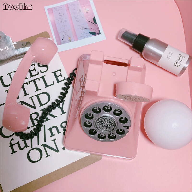NOOLIM retro Telefon Sparschwein Kunststoff Kreative Für freundlicher Zu Hause Wohnzimmer Weinschrank Dekorative Ornamente Handwerk