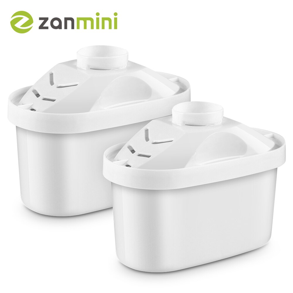 Zanmini 2pcs Water Filters 4-Layer Vervanging Water Pitcher Filter Vervanging Algemeen Gebruik Water Filter