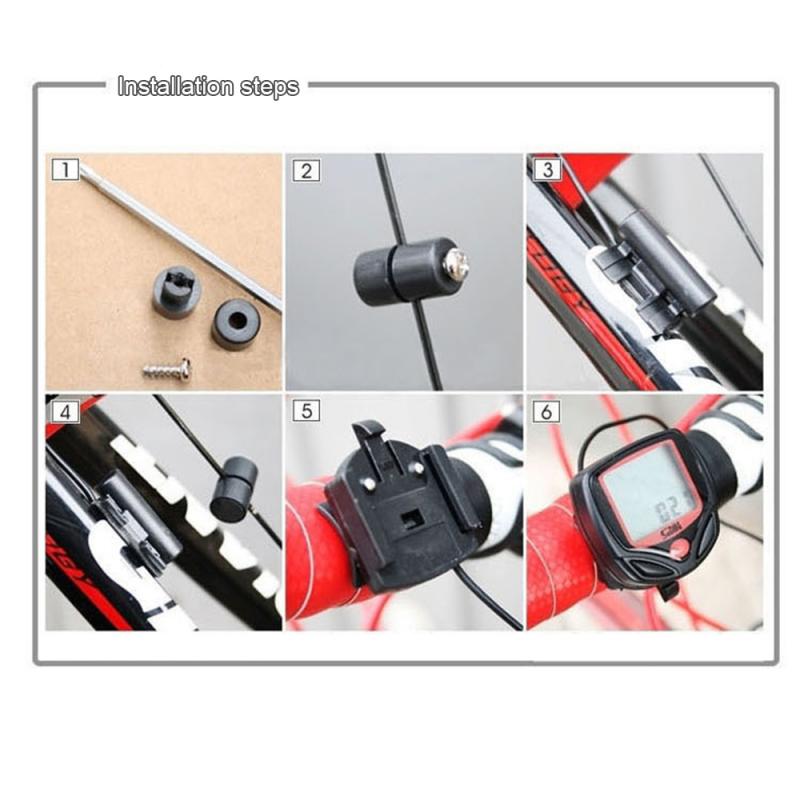 Waterproof Bicycle Speedometer Bicycle Odometer Bicycle Computer Bicycle Speedometer Riding Computer Digital LCD Computer