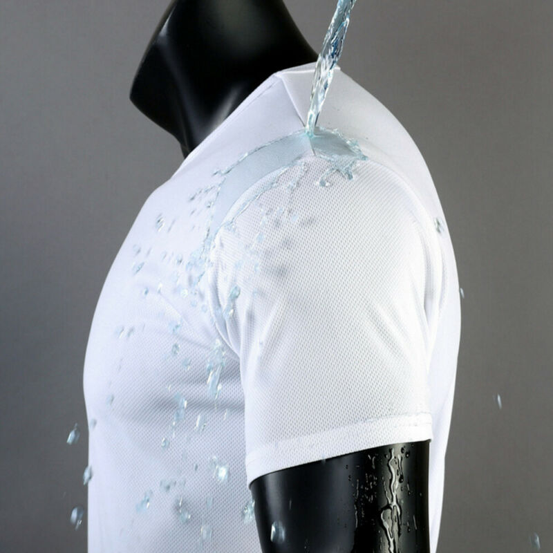 Anti dirty vandtæt #39 sports t-shirt åndbar nano quick dry skjorte top
