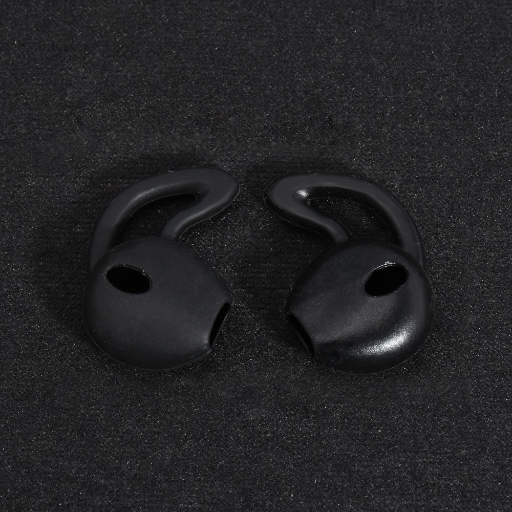 Fundas de silicona para auriculares, almohadillas antideslizantes deportivas para Apple Airpods Air Pods, accesorios a prueba de polvo, 5/1 par: XS / Marrón