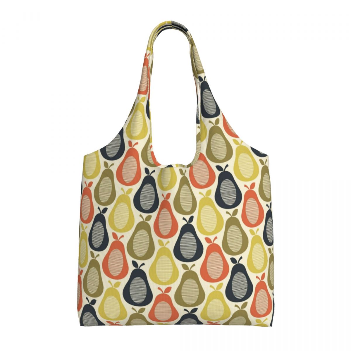 Impressão personalizada cão vermelho mostrar sacolas de compras reutilizáveis orla kiely mantimentos lona shopper bolsa ombro fotografia bolsas: Prateado