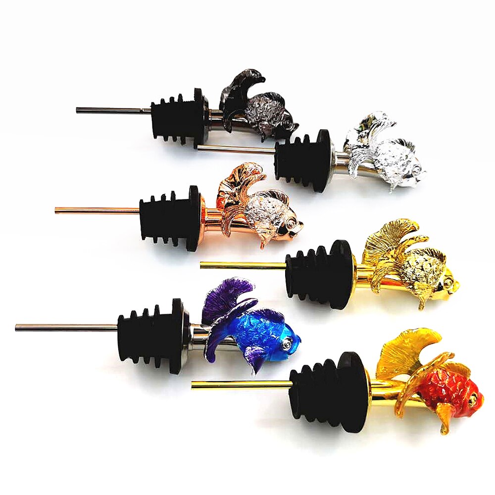 1Pcs Jagermeister Wine Pourer Zinc Alloy Deer Elk Lion Bull Wine Stopper Drinks Bar Tools Night Club Bar Accessories
