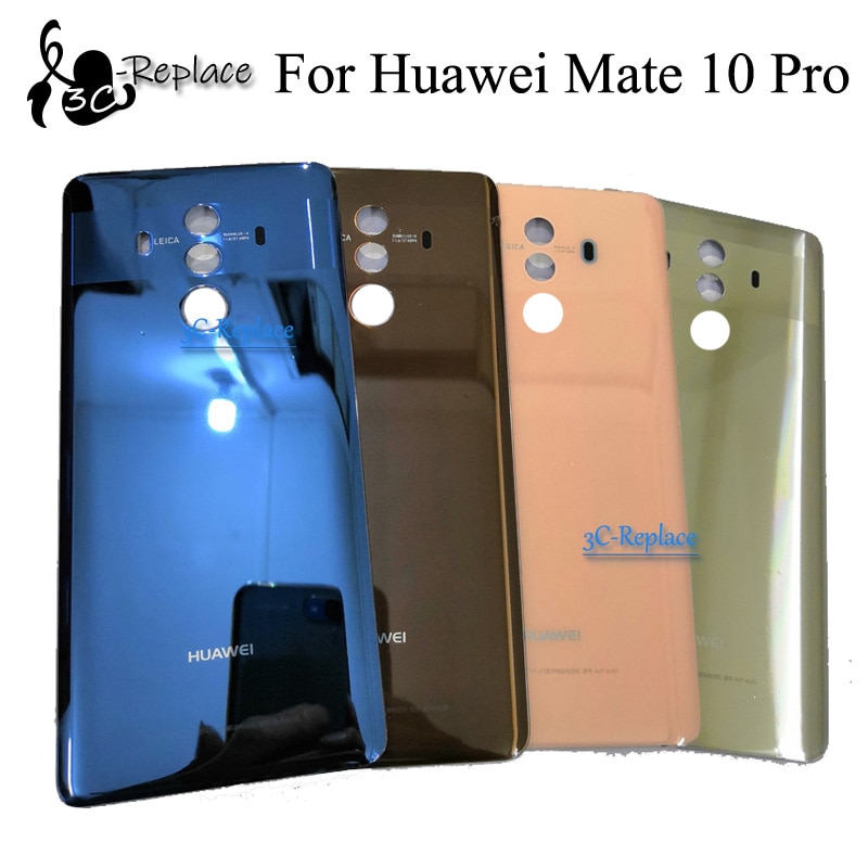 Original For Huawei Mate 10 Pro BLA-L09 BLA-L29 BLA-AL00 Back Battery Cover Door Housing case Rear Glass lens parts Replacement