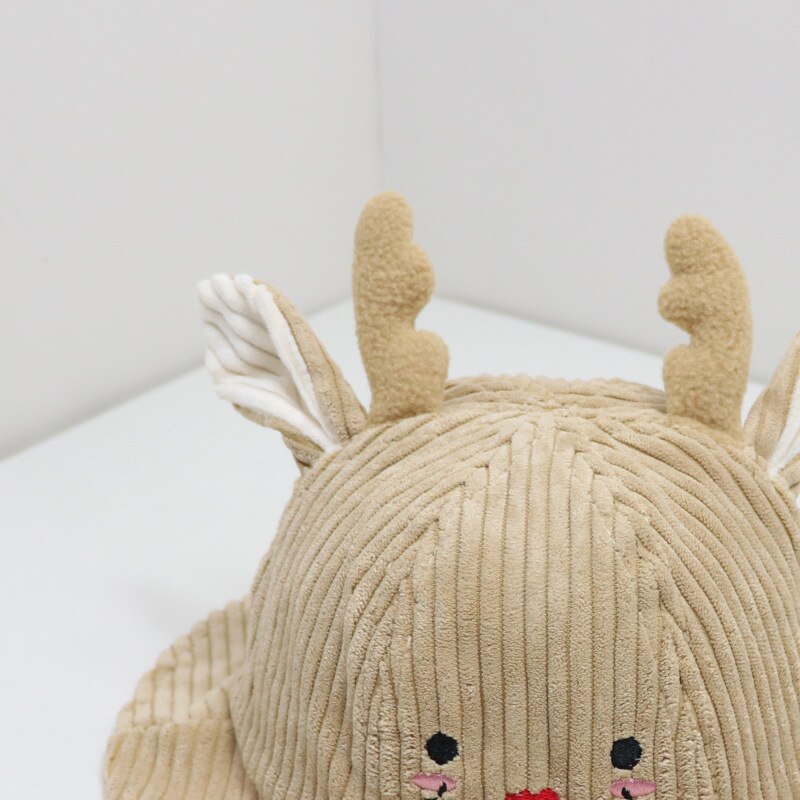 Peuter wintermuts cartoon hert baby mutsen herfst baby jongen muts kinderen meisje emmer pet baby peuter mutsen kinderen kerst