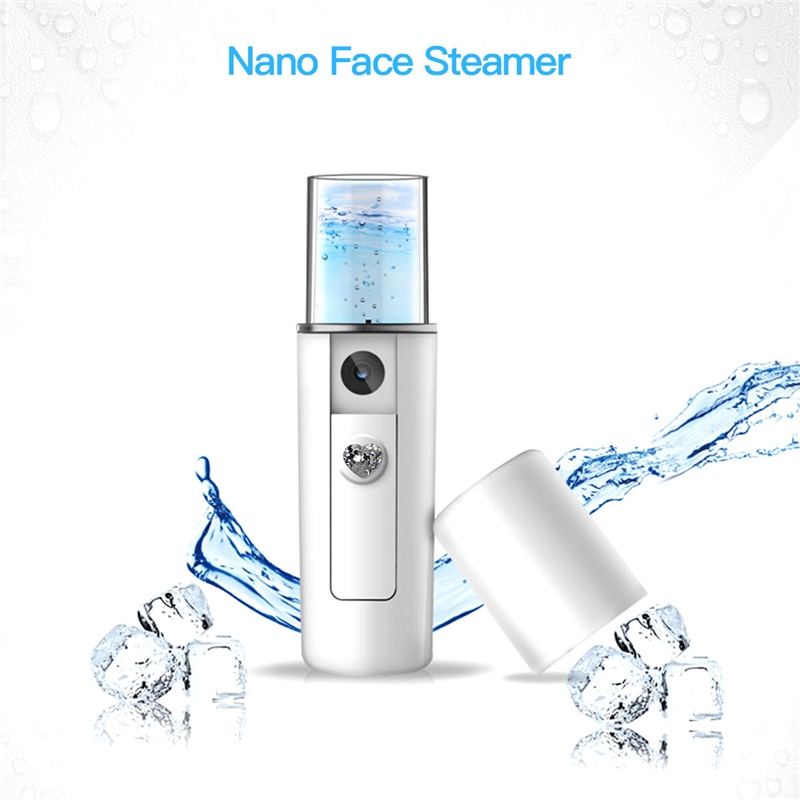 Ultrasone Huid Scrubber Diepe Gezicht Reinigingsmachine Verwijderen Vuil Mee-eter Peeling Lifting Massager + Nano Facial Steamer Sproeier